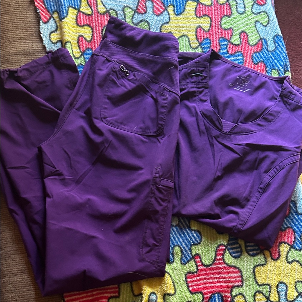 Purple Scrub Set